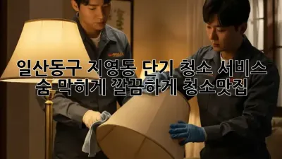 일산동구 지영동 단기 청소 서비스✨ 숨 막히게 깔끔하게! #청소맛집